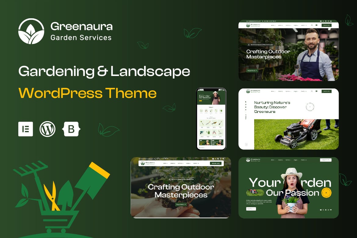 Download Greenaura - Gardening & Landscape WordPress Theme