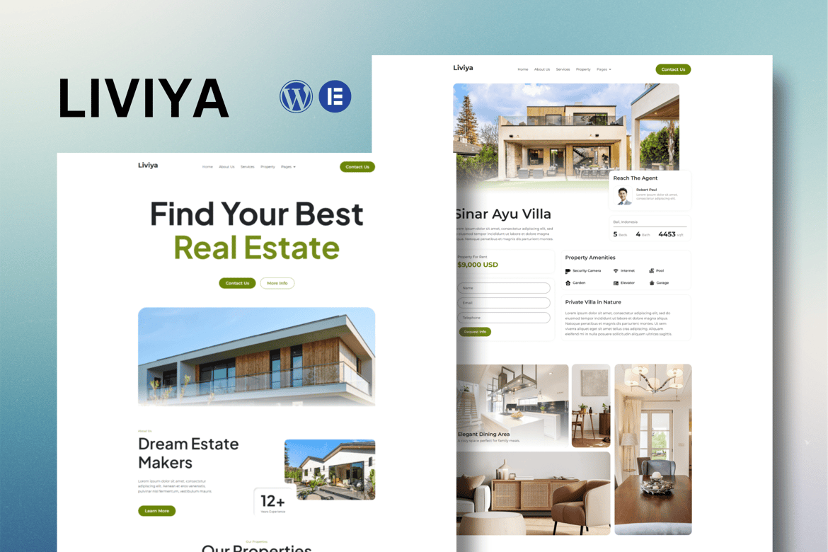 Download Liviya - Real Estate Elementor Template Kit