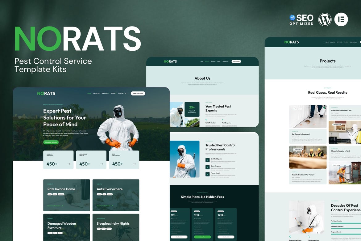 Download Norats - Pest Control Service Elementor Kits