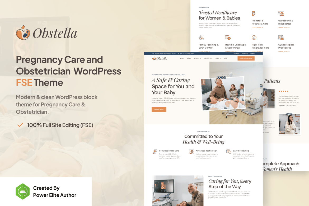 Download Obstella – Pregnancy Care & Obstetrician WP Theme