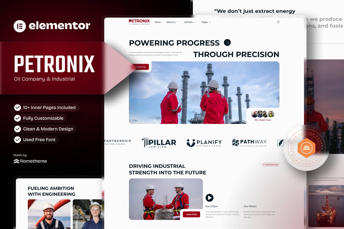 Download Petronix - Oil Company & Industrial Elementor Template Kit