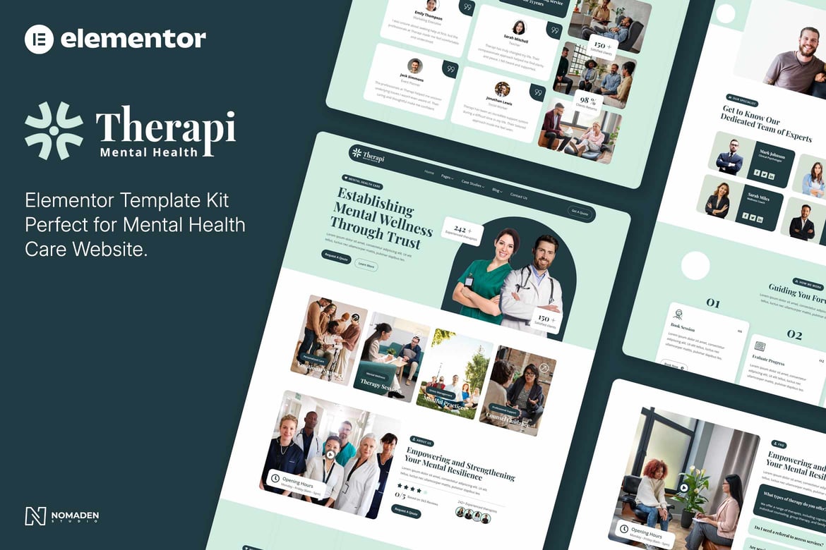 Download Therapi - Mental Health Care Elementor Template Kit