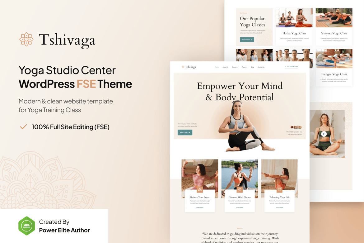 Download Tshivaga – Yoga Studio & Fitness WordPress Theme