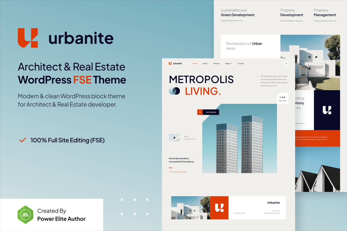 Download Urbanite – Architect & Real Estate WordPress Theme