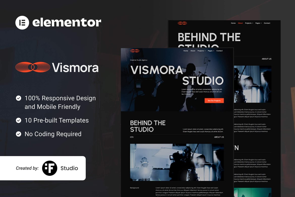Download Vismora — Elementor Template Kit for Creative Studios