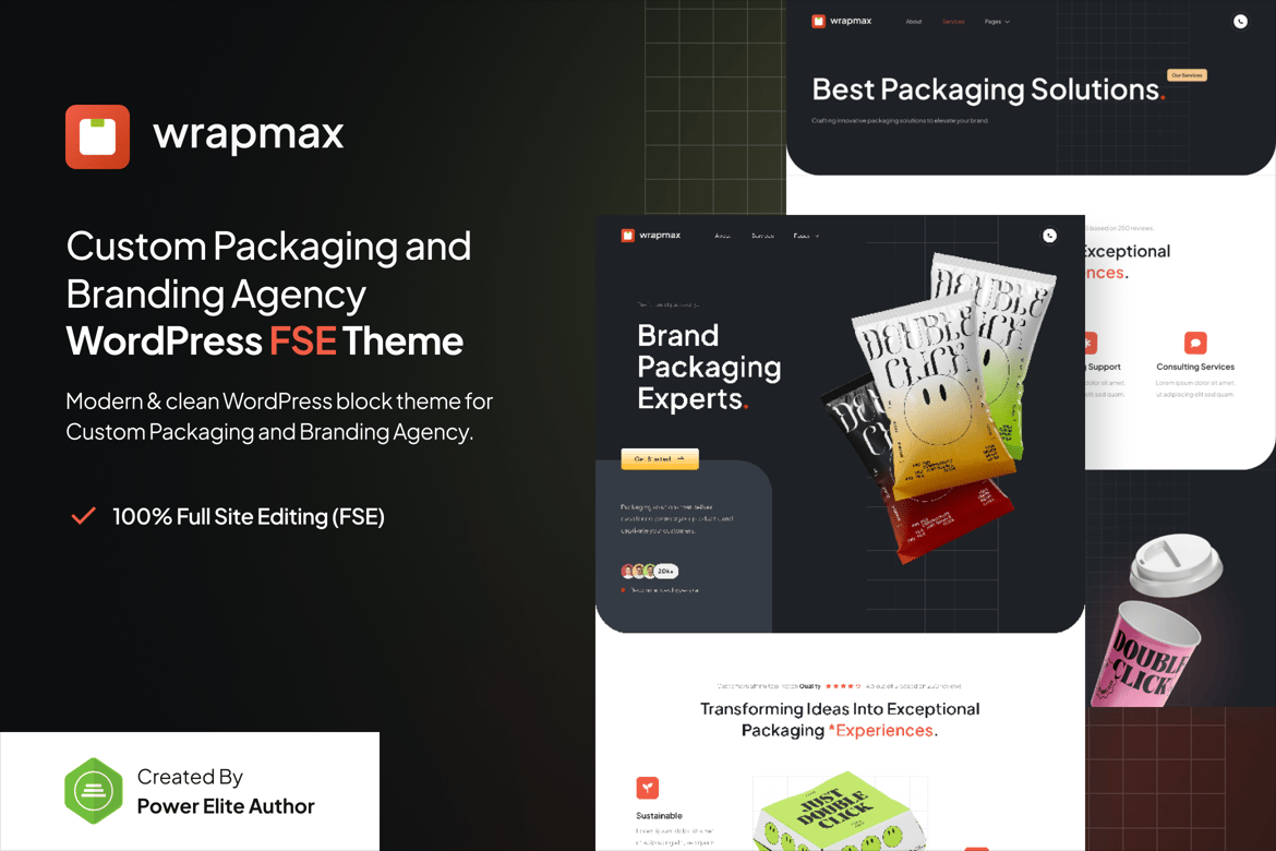 Download Wrapmax – Branding Agency FSE WordPress Theme