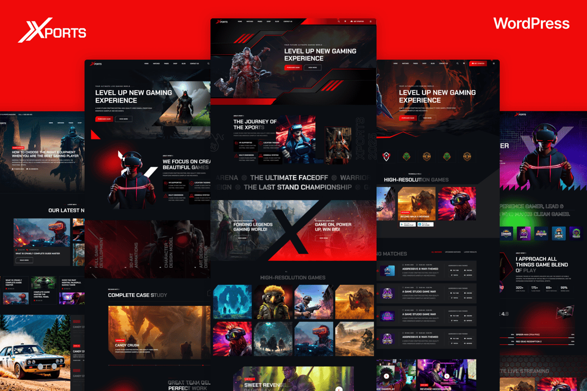 Download Xports - eSports and Gaming WordPress Theme
