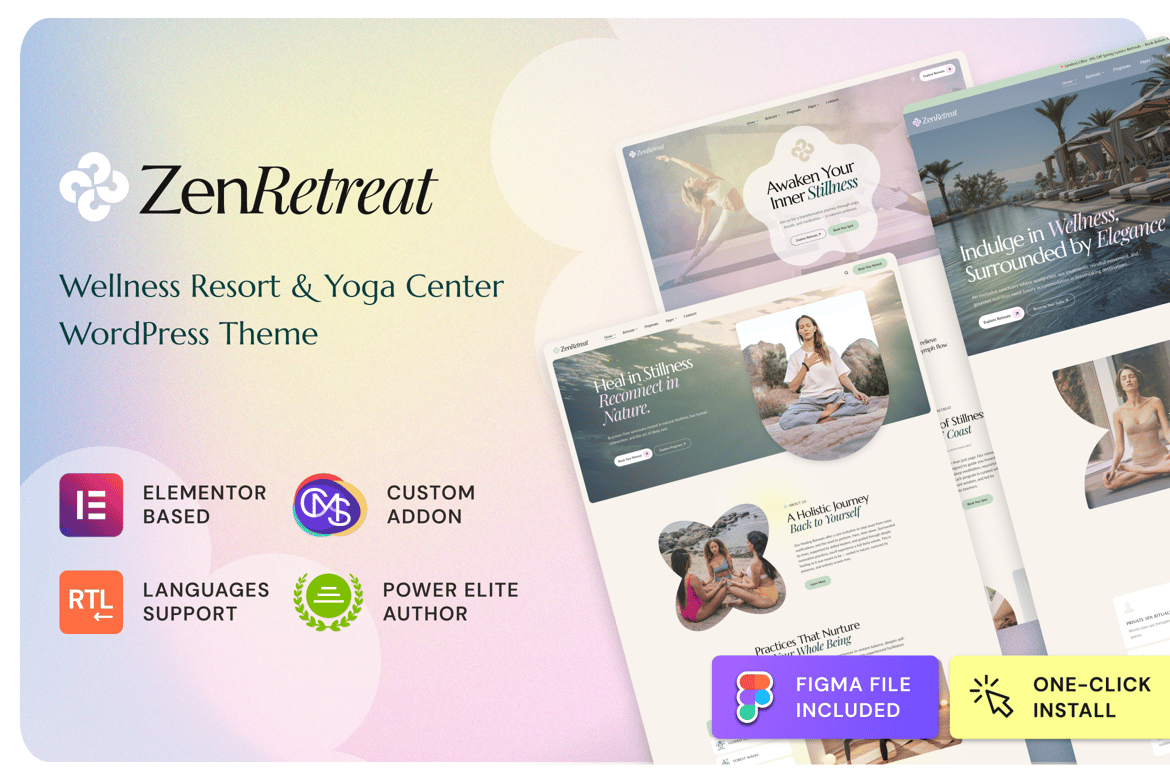 Download Zen Retreat - Wellness Resort, Spa & Yoga Theme